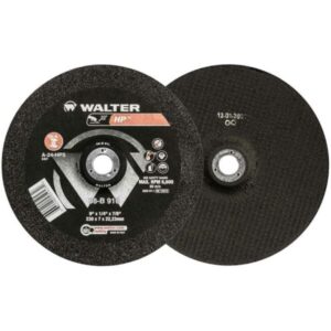 Walter 08B910 HP Grinding Wheel 9″ x 1/4″ x 7/8″ Type 27